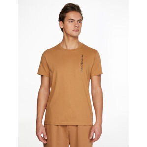 Calvin Klein pánské hnědé tričko - S (GE4)